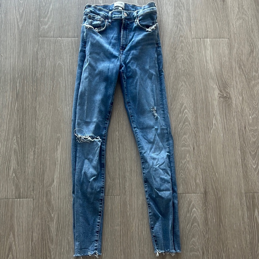 AGOLDE Ripped Skinny Jeans